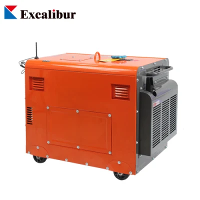 Generatore diesel silenzioso portatile di piccole dimensioni da 5 kw 6 kw 7kw 7500ds