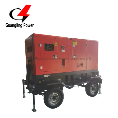 Generatore diesel trifase Yuchai montato su rimorchio da 80 kw 85 kVA Camper