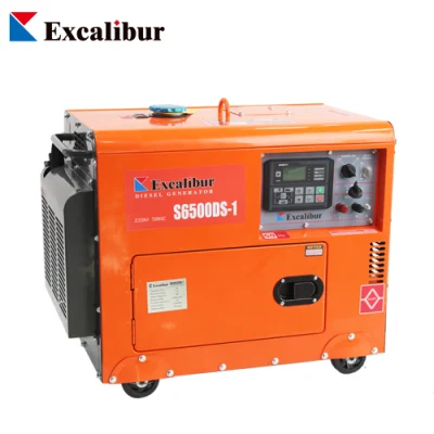 Generatore diesel silenzioso portatile di piccole dimensioni da 5 kw 6 kw 7kw 7500ds