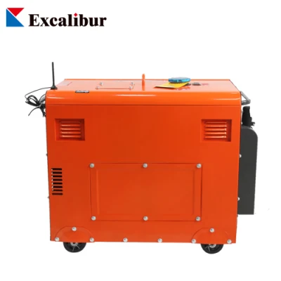 Generatore diesel silenzioso portatile di piccole dimensioni da 5 kw 6 kw 7kw 7500ds