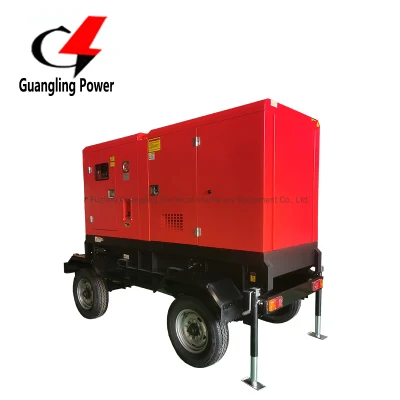 Generatore diesel trifase Yuchai montato su rimorchio da 80 kw 85 kVA Camper