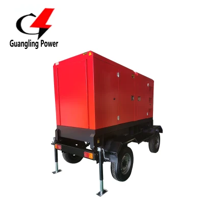 Generatore diesel trifase Yuchai montato su rimorchio da 80 kw 85 kVA Camper