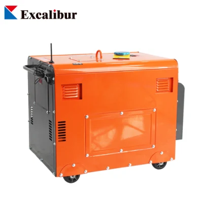 Generatore diesel silenzioso portatile di piccole dimensioni da 5 kw 6 kw 7kw 7500ds