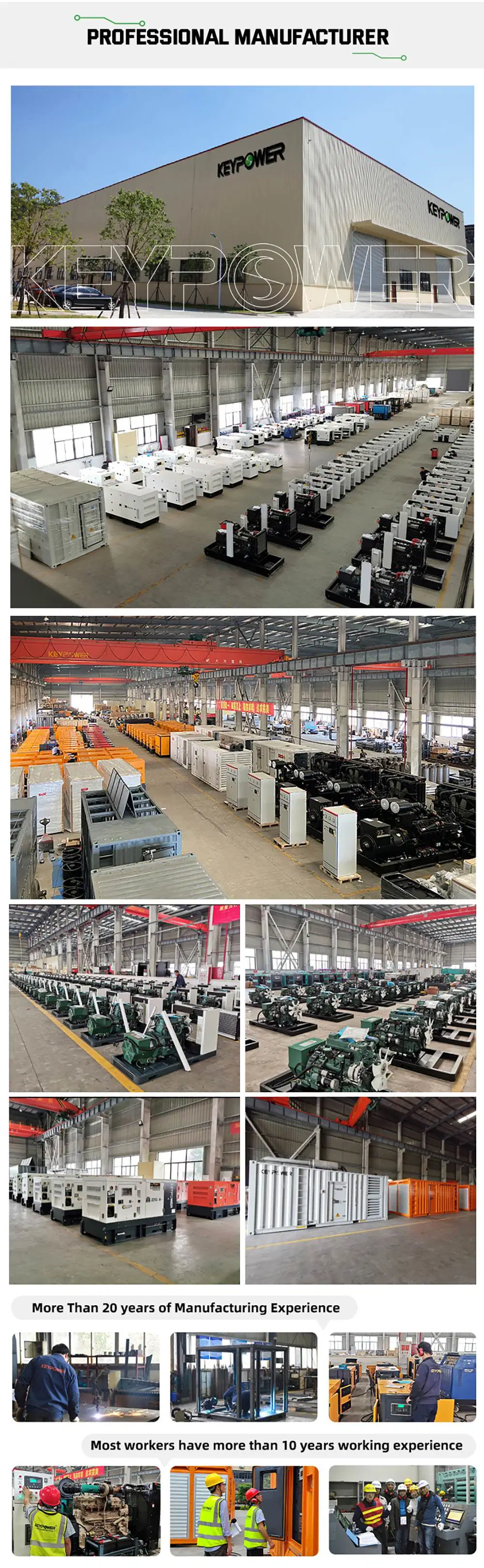 Keypower Factory Price Silent Type 3 Phase Silent Diesel Generator for Home 25kVA 20 Kw