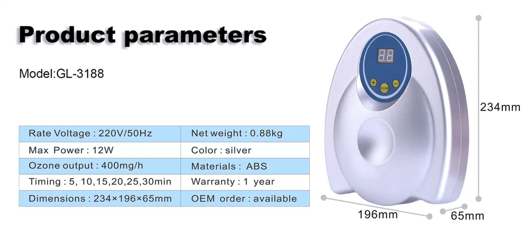 Home Ozone Water Purifier Manual Operation Ozone Generator