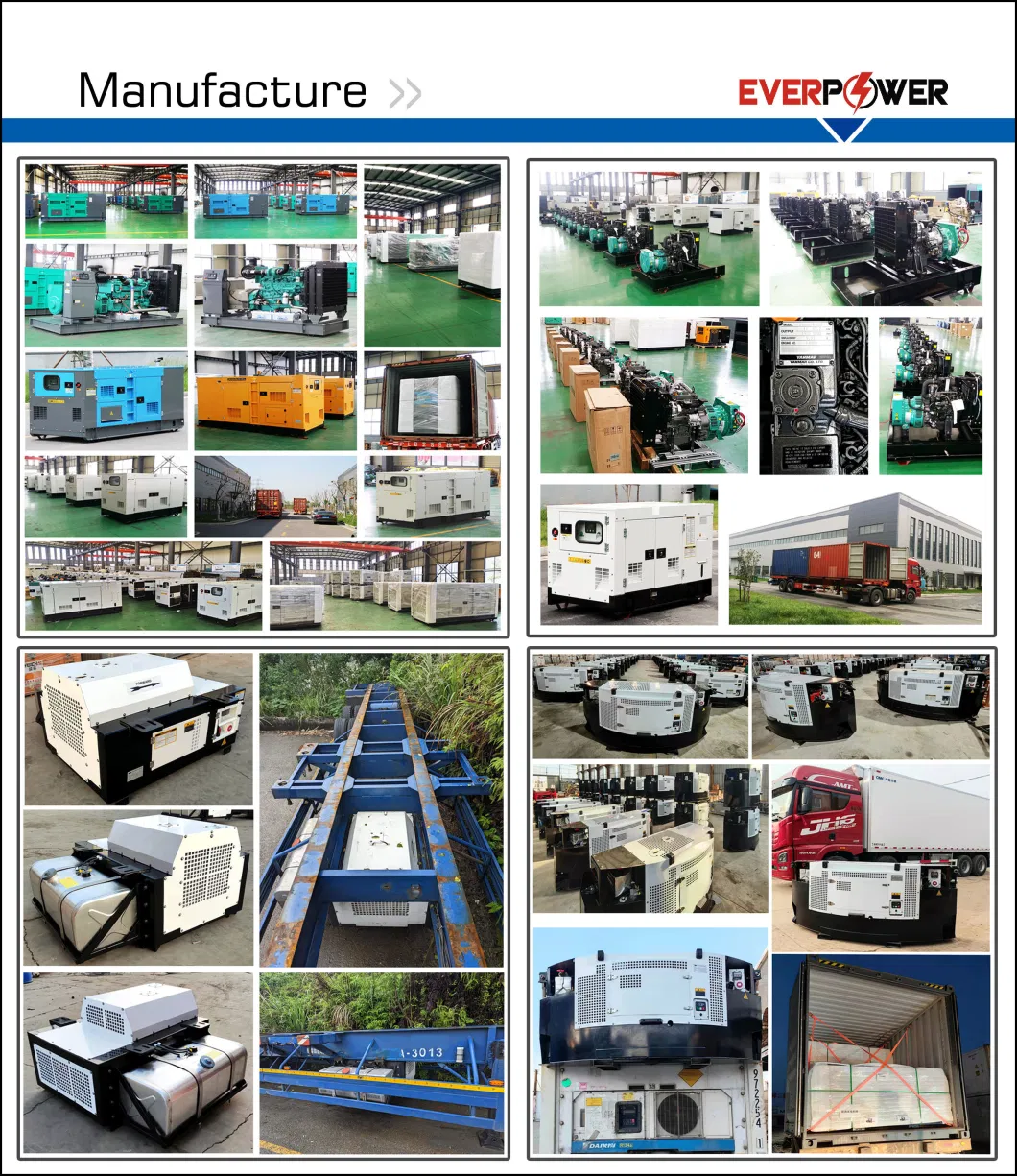 500kw 520kw 560kw 600kw 640kw 700kw 728kw 800kw Cummins Silent Container Containerized Diesel Power Generator Set Genset Perkins Volvo Mtu Baudouin Shangchai CE