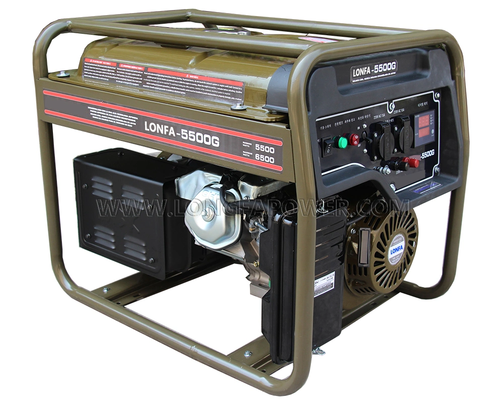 6.5kw 6.5K 7kw 7kVA 7000W 8kw 8K 8000W Air Cooled Brushless Power by Hondaengine Gx420 420cc Portable Silent Military Thd&lt;3% Inverter Petrol Gasoline Generator