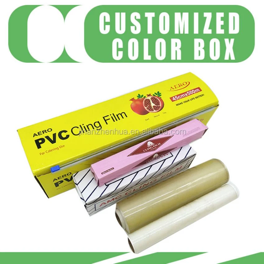 Transparent Casting Food Grade Stretch PVC Cling Film Jumbo Roll