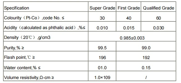 High Quality Colorless Oily Liquid Dioctyl Phthalate DOP Oil