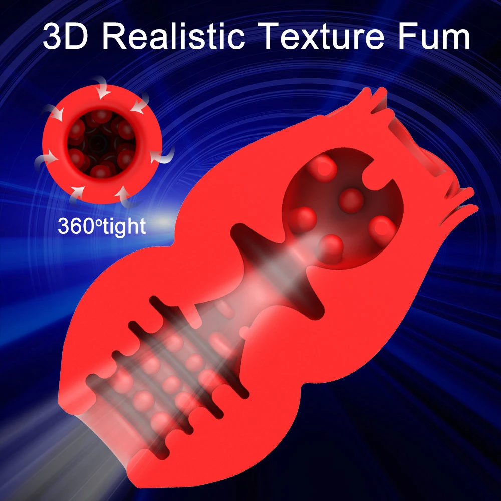 Rose Masturbation Cup Heating Sexy Mold Male Masturbation Clip Sex Toy