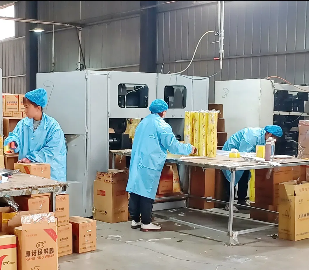 Food Grade Jumbo Roll Printed Moisture Proof Customized Soft PVC Cling Film