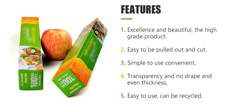 Food Grade Jumbo Roll Printed Moisture Proof Customized Soft PVC Cling Film
