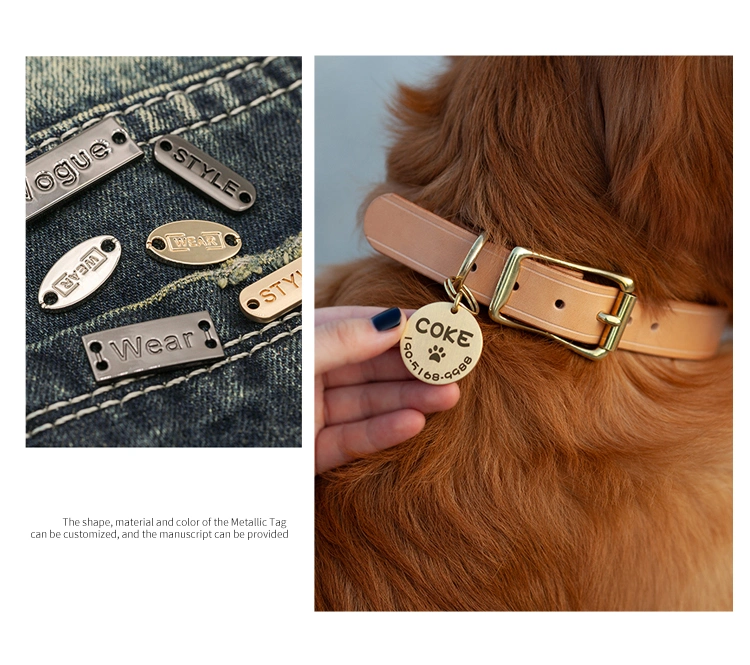 Custom Clothing Garment Jeans Tag Metal Label