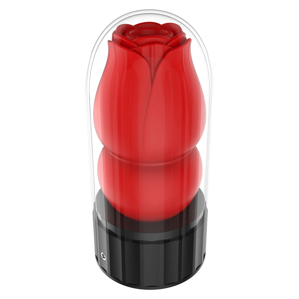 Rose Masturbation Cup Heating Sexy Mold Male Masturbation Clip Sex Toy