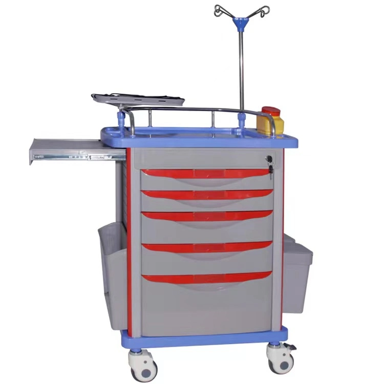 Rayman High Quality ABS Material Medical Cart for Hospital