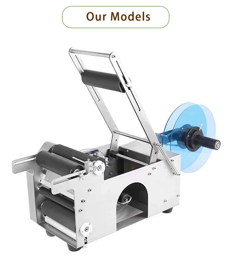 Semi Automatic Manual Adhesive Sticker Labeling Machine Round Adhesive Sticker Label Applicator