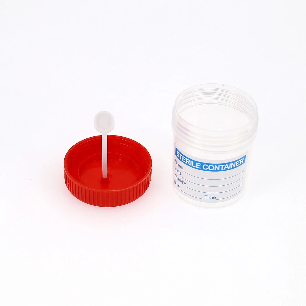 Individual Package/ in Bulk Disposable Specimen Sample Collection Container with Spoon