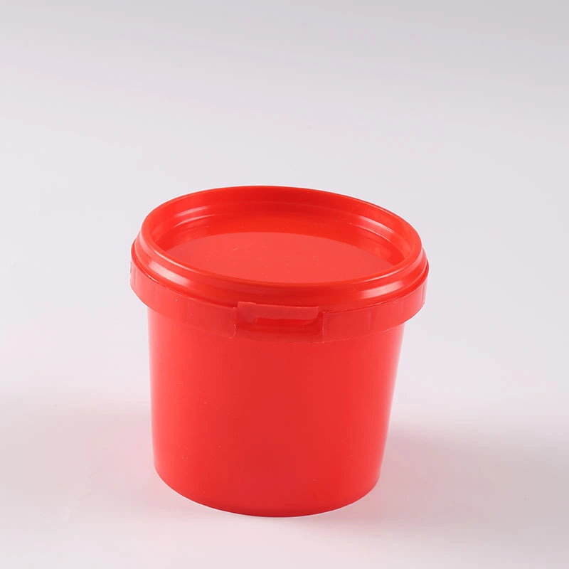 Custom Iml Printing Transparent Small Butter Ice Cream Candy Plastic Round Custom Printed Bucket with Lid