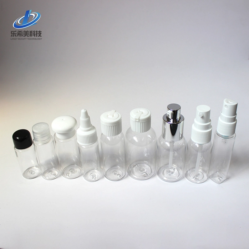 Plastic Bottle Cosmetic Package for Shampoo Bottle Cream Bottle Hand Sanitizer Bottle with Plastic Caps Aluminum Caps