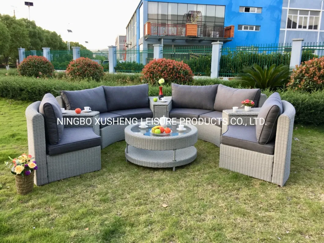 Outdoor Furniture of Modern Luxury Leisure Aluminium Rattan Hotel Garden Sofa