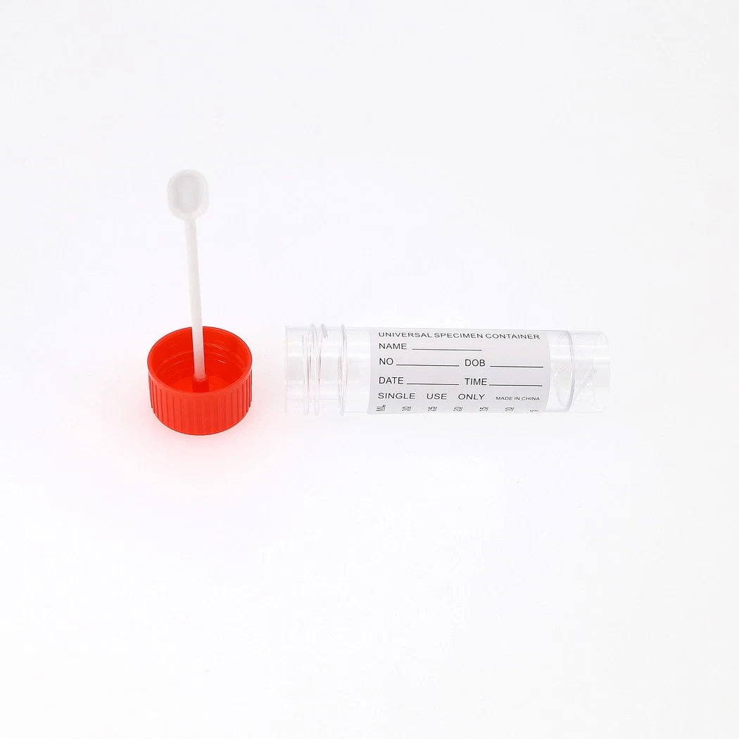 Individual Package/ in Bulk Disposable Specimen Sample Collection Container with Spoon