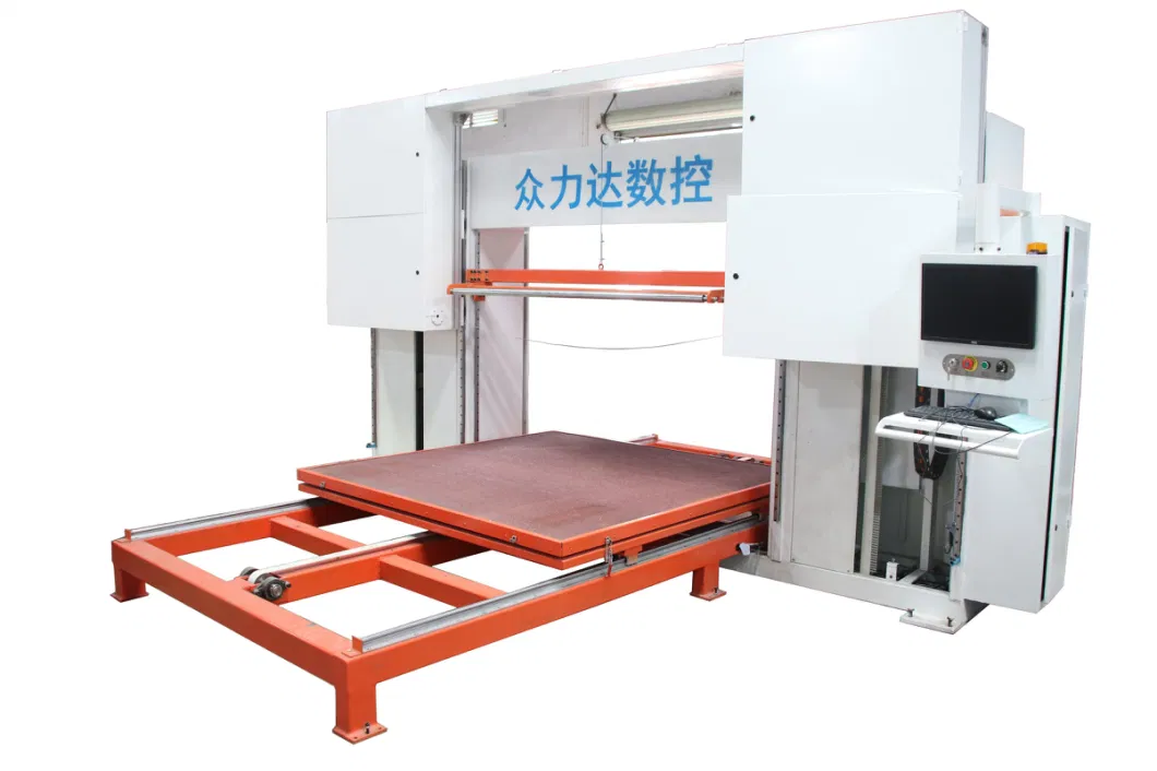 CNC Horizontal Blade 3D Sponge Cutting Machine Foam Cutter for Mattress