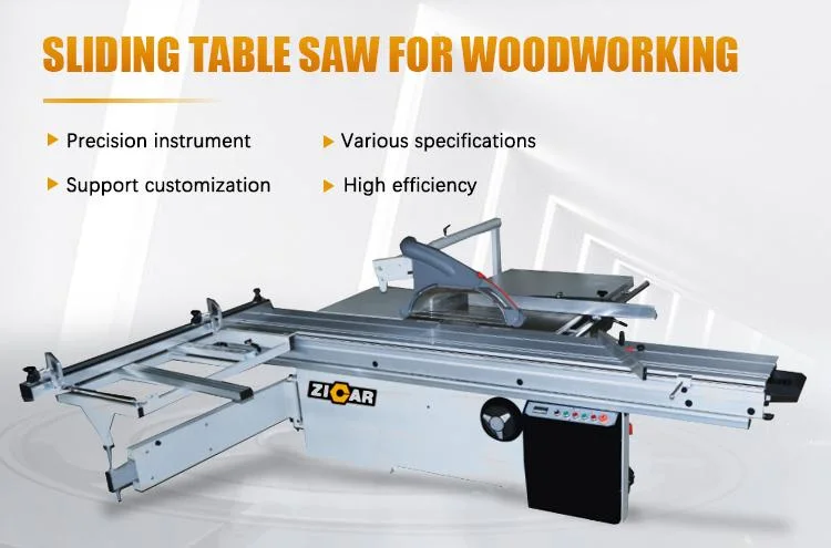 ZICAR precision wood cutting woodworking 45 degree sliding table circular saw panel saw machine for wood cabinet making