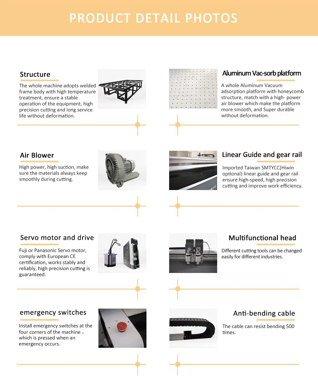 Leather Foam Board Production Line Spindle Cutting Machine with Oscillating and CCD for Polyurethane Sheet