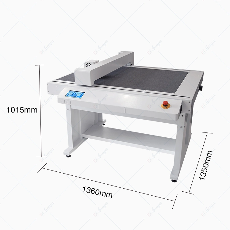 Corrugated Paper CCD Camera Matrix Cutting Rear Cutting and Creasing Flatbed Cutter with Tangential Blade and Creasing Tool