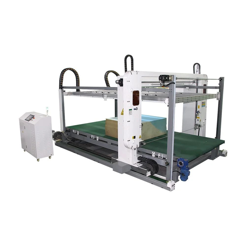 High Speed Horizontal Foam Slicing CNC Sponge Cutting Machine