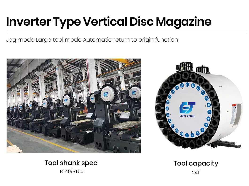 Jtc Tool China Turning Center Manufacturers Graphite Machining Center Bt50 Spindle Taper Hmc50 Horizontal and Vertical Boring Machine