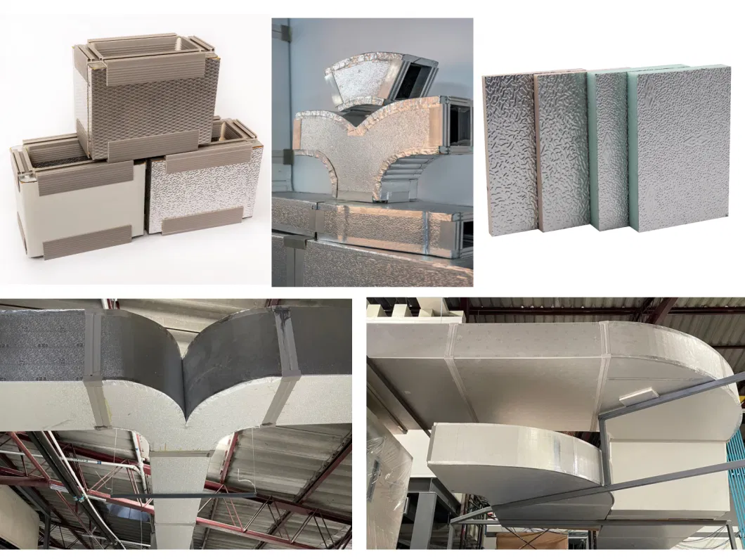 20mm Polyurethane Foam Sandwich Panels with Aluminum Polyurethane Insulation for Ventilation Duct