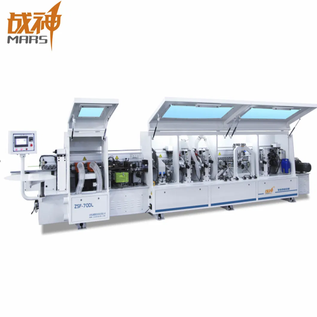 Mars High Speed Full Automatic PVC ABS MDF Veer Corner Rounding Trimming Edge Banding Machine with PUR