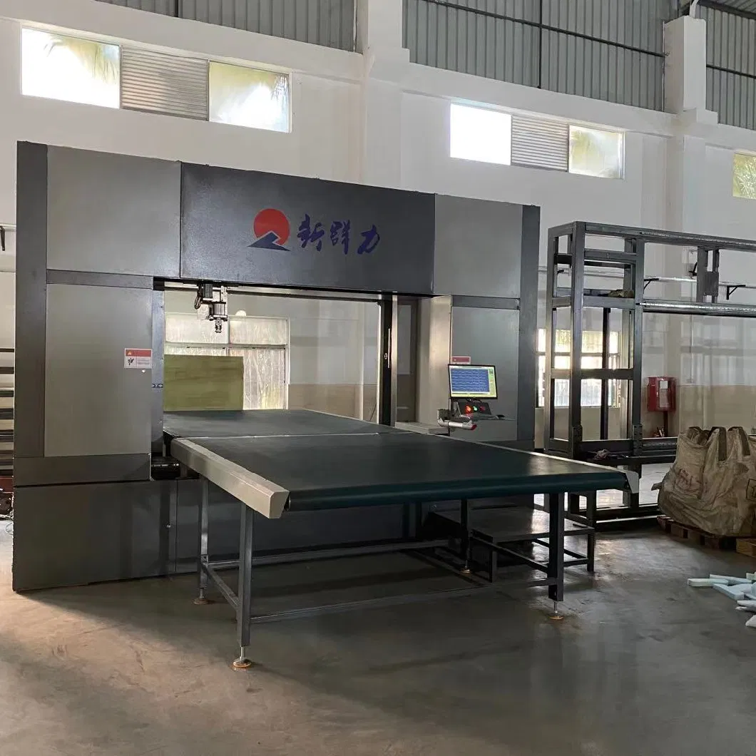 Automatic CNC Horizontal Cutting Mattresses Machinery Foam Cutting Machine