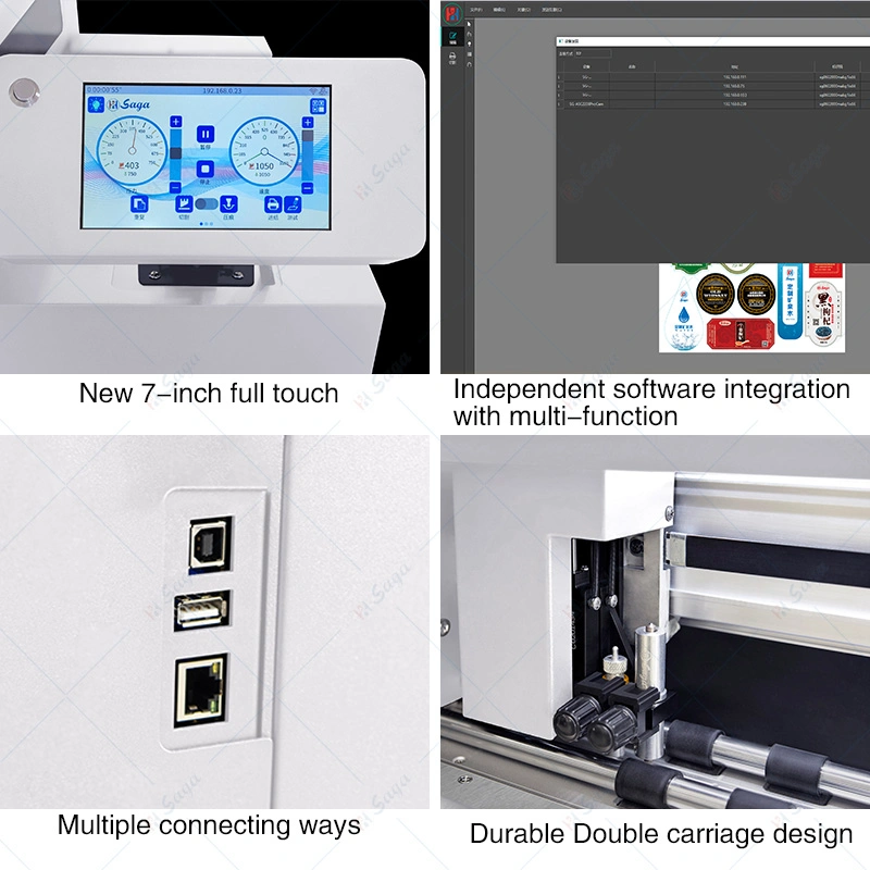 Easy Operation Sheet Sticker Cutting Adsorbed Sheet Cutter with Cutting and Creasing Tools