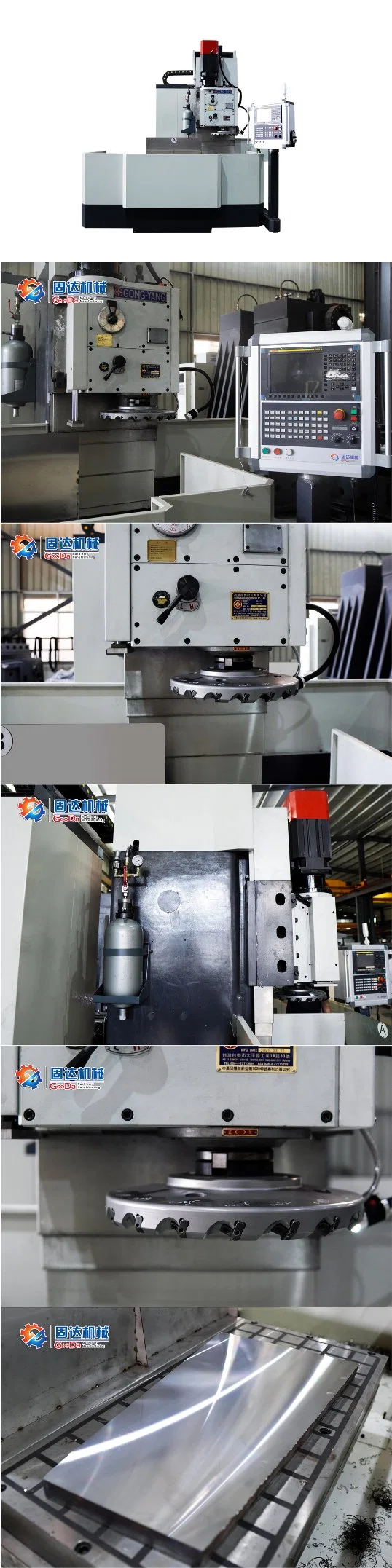 Gooda Machinery-Double Worktable for a&B Workpieces Vertical Milling Machine (High speed/High Quality/VM-8040NC)