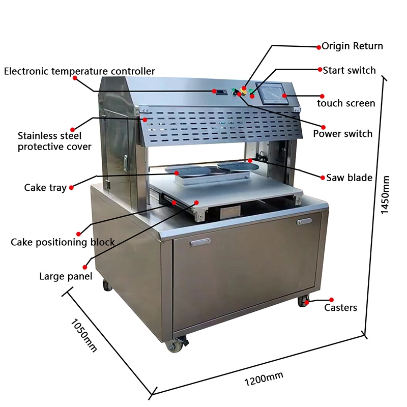 Commercial Automatic Vertical Cake Slicer Cutting Machine