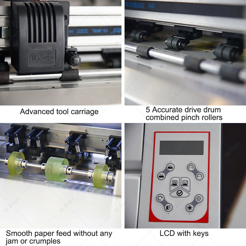 Red Light Sensor Sheet Auto Feeding Cutter for Desktop Use