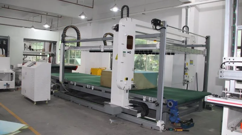 High Speed Horizontal Foam Sheet CNC Sponge Cutter Machine