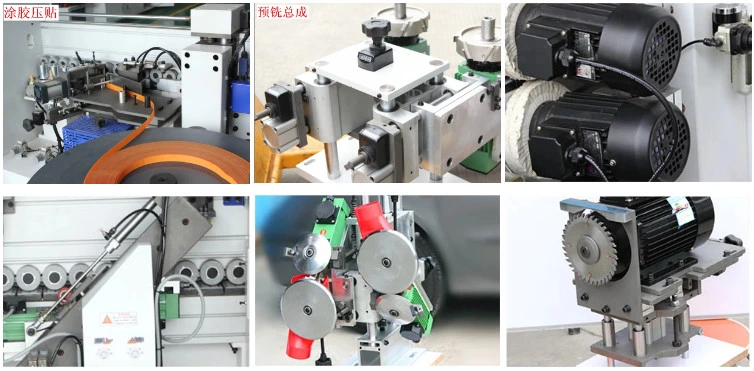 Woodworking Panel Type Furniture Processing PVC Edge Banding Machine with Pre-Milling