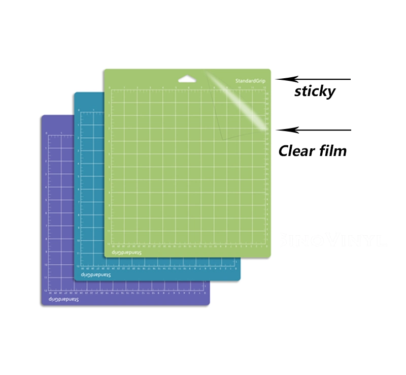 SINOVIYNL Easy To Use Adhesive Blue Precise 12x12&prime;&prime; Heat Transfer Vinyl Cutting Mats