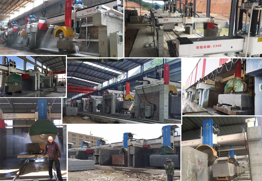 Hualong Machinery Hlqy-1600h Siemens PLC Granite Disc Granite Bridge Saw Horizontal Vertical Blade Marble Block Cutter for Cutting to Slabs