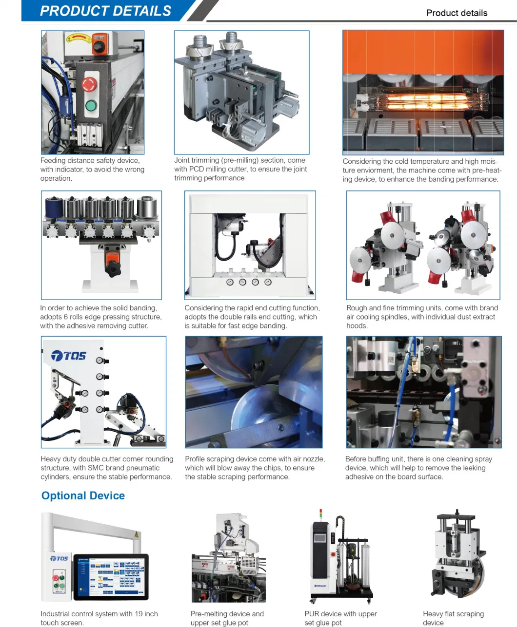 Hot Sale: Automatic Edge Banding Machine with Pre-Milling and Double Trimming and Corner Rounding / Edge Bander