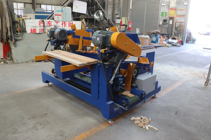 Wood Pallet Cutting Double End Trimming Saw Woodworking Machine