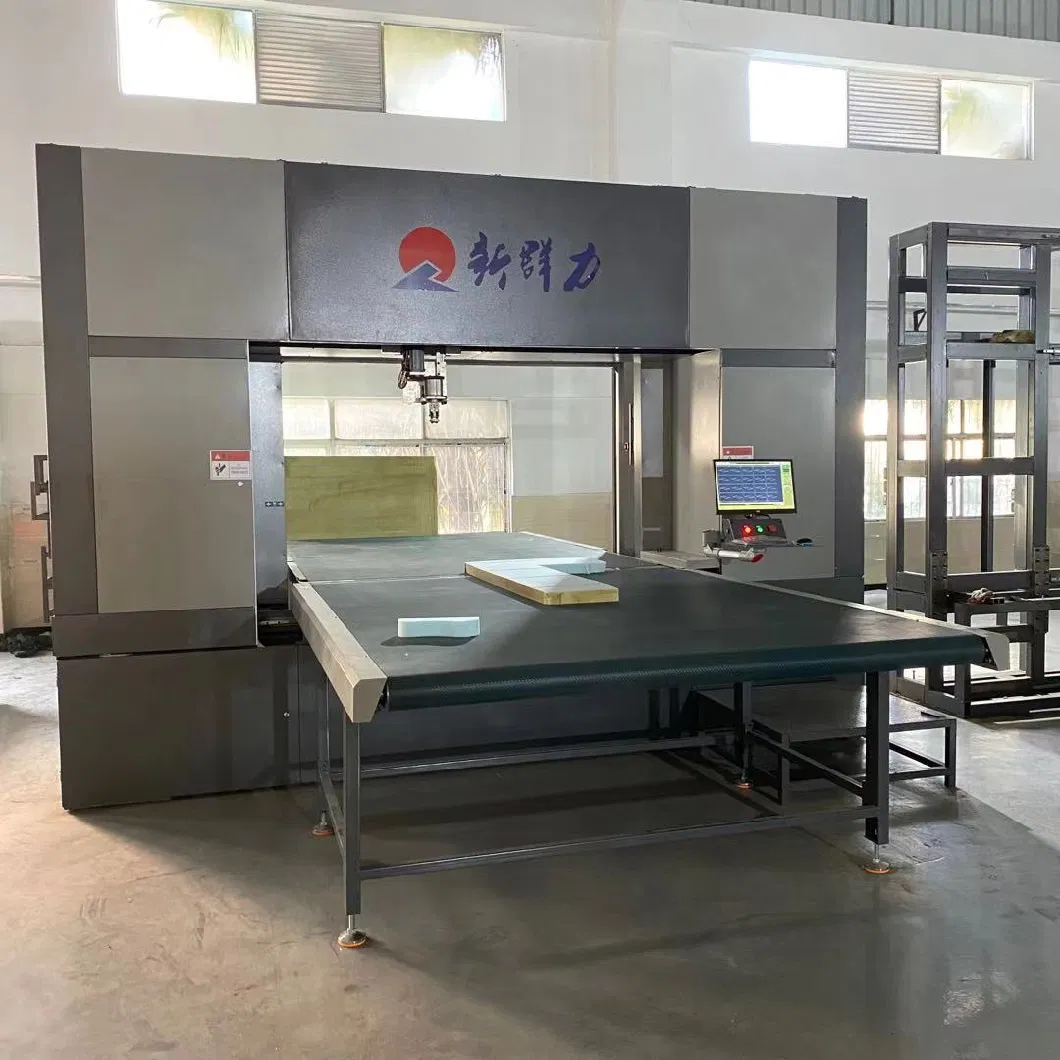 Automatic CNC Horizontal Cutting Mattresses Machinery Foam Cutting Machine