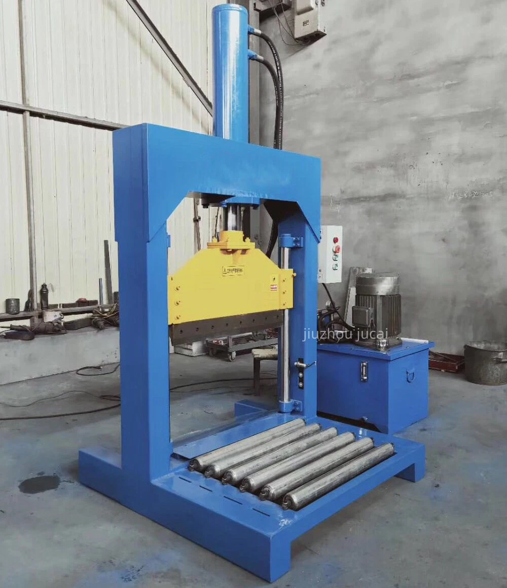 Rubber Hydraulic Vertical Bale Cutter Machine, Plastic Film Cutter, Rubber Slab Cutter, Hydraulic Guillotine Rubber Blade Cutter, Rubber Sheet Cutter Machine