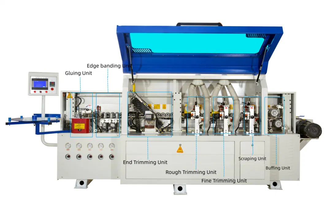 ABS Fully Automatic Single-Face Edge Banding Machine with Trimming