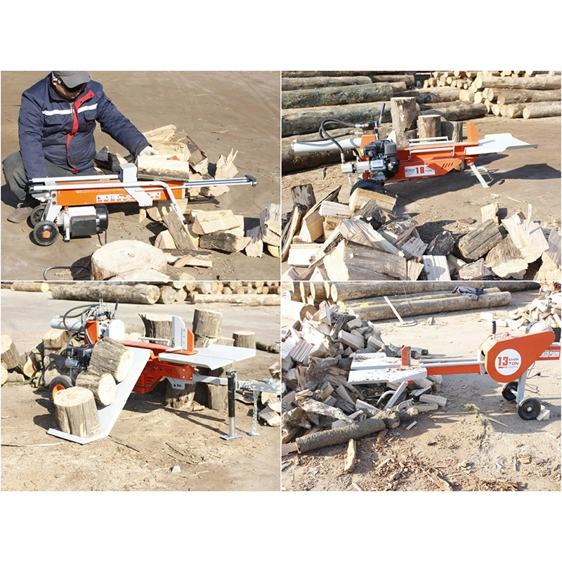 Wood Spilitter Electric 8 Ton Manual Horizontal Hydraulic Log Splitter for Sale