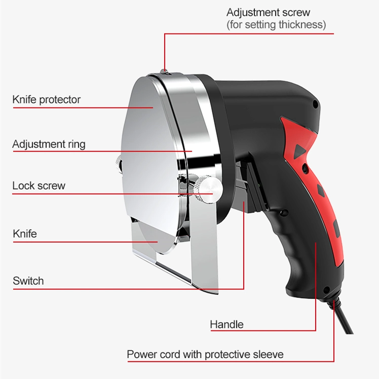 Restaurant Lamb Kebab Roll Meat Slicer Electric Kebab Slicer 80W