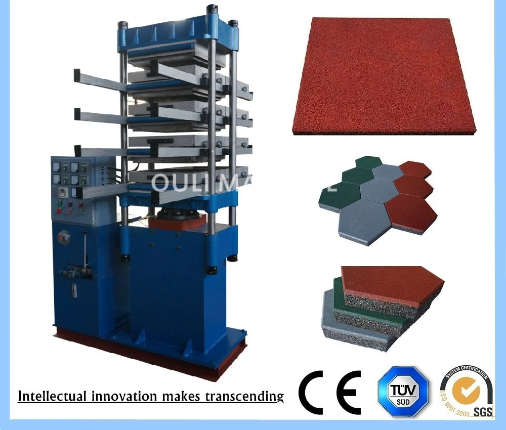 Hydraulic Rubber Floor Tile Making/Vulcanizing Press Equipment